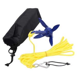 Anchoring kit with rope 5M - Blue and Yellow